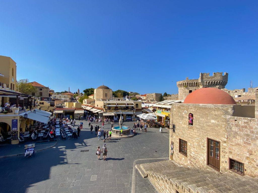 Hippocrates Square Rhodes Old Town